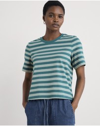 Seasalt - Seasalt Cornwall Blue Copseland T-Shirt Stripe