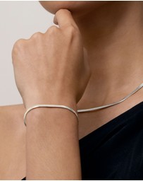SAINT VALENTINE - Sphinx 3mm Snake Chain Bracelet - Silver
