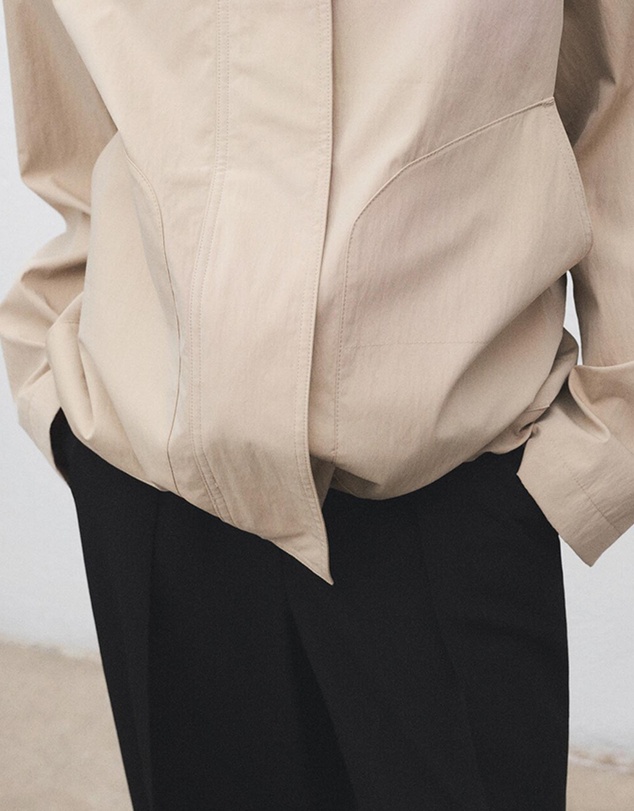 M.N.G - Cotton Jacket With Corduroy Collar