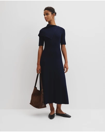 Country Road - Trim Detail Knit Dress