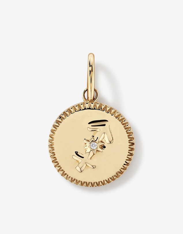 Michael Hill - Diamond Accent Sagittarius Zodiac Pendant in 10kt Yellow Gold