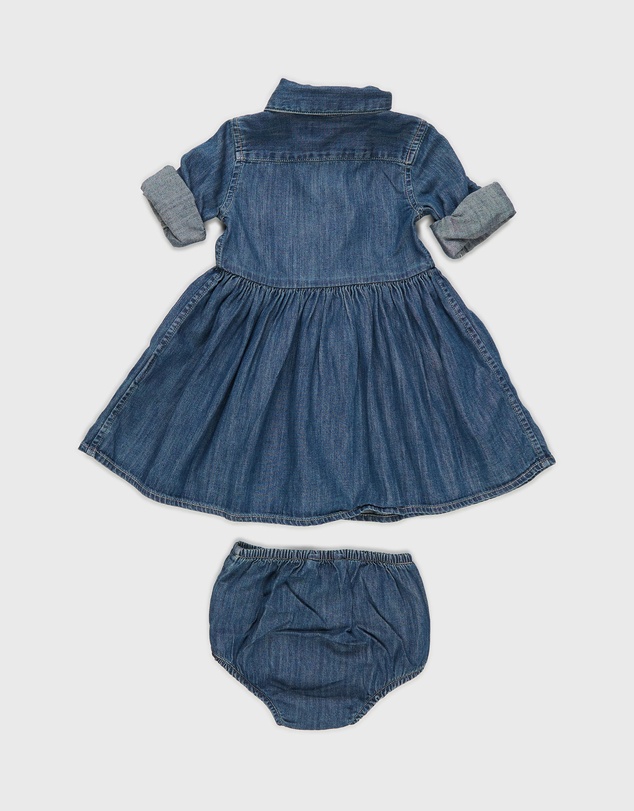 Polo Ralph Lauren - Denim Shirt Dress And Bloomers Set - Babies