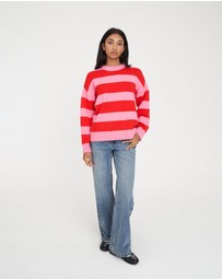 Huffer - Kenzie Stripe Knit Crew