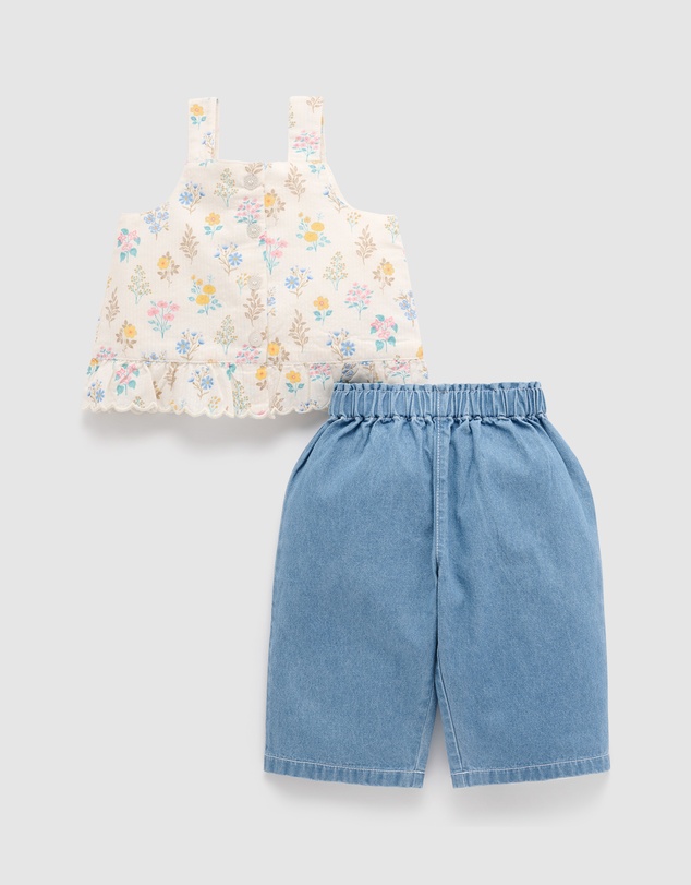 Purebaby - Chambray set-Kids-Babies