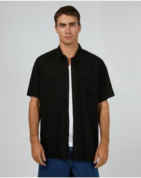 Silent Theory - Textured Linen Ss Shirt