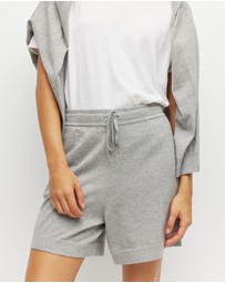 JH Lounge - JHL Long Short (Cotton Cashmere) Grey Marle