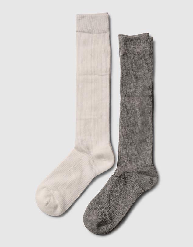 Belle & Bloom - Midnights 2 Pack Socks - White/ Grey
