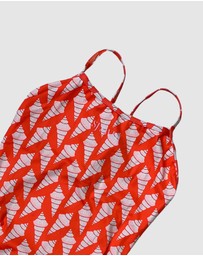 Salty Johnson - Sea Shells Thin Strap One Piece