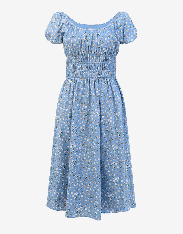 Forcast - Alisa Shirred Midi Dress