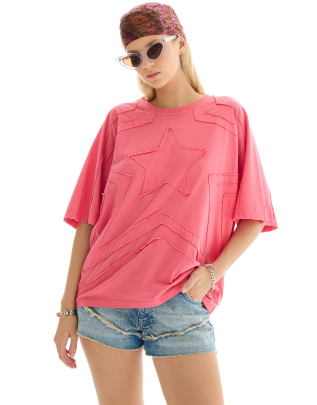 THE TALES - 3D Panelled Star Batwing Tee