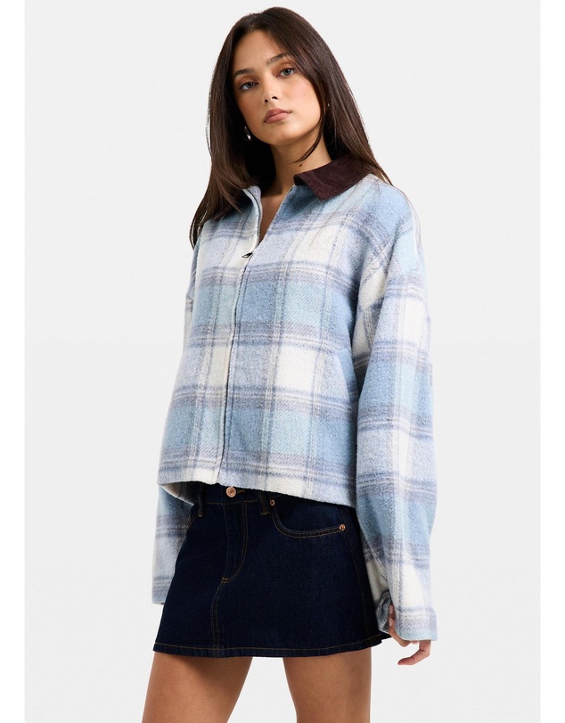 Subtitled - Nevada Plaid Oversized Jacket
