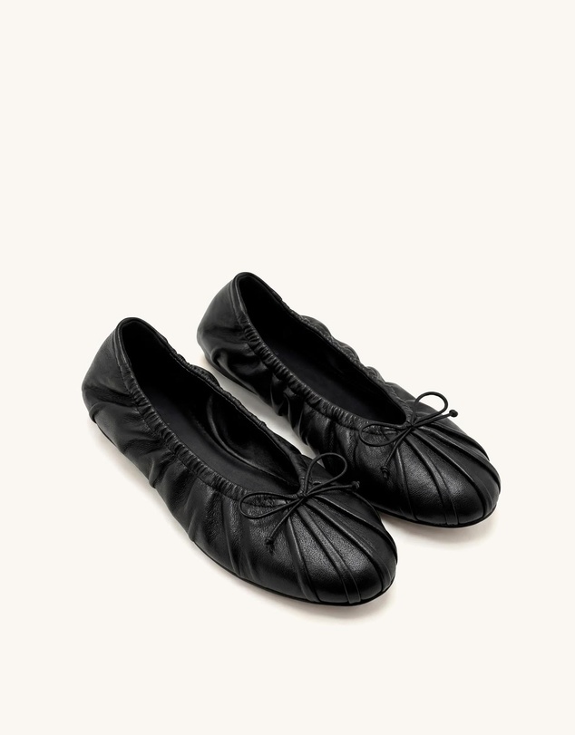JW PEI - Solenne Ruched Drawstring Ballet Flats