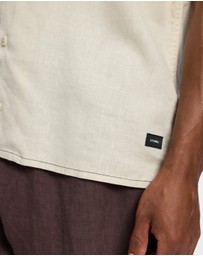Thrills - Hemp Minimal Thrills Contrast Stitch Cropped Bowling Shirt