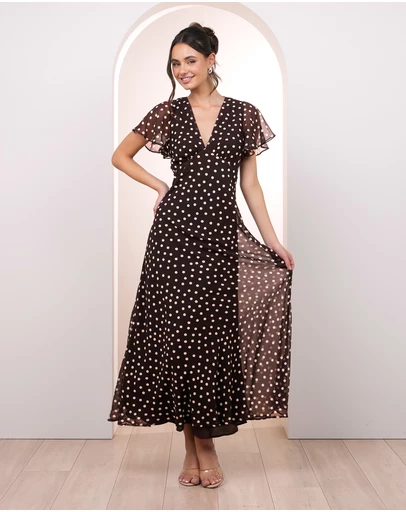 Pilgrim - Avery Flutter Sleeve Maxi