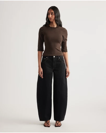 Decjuba - Iris Fitted 3/4 Sleeve Top