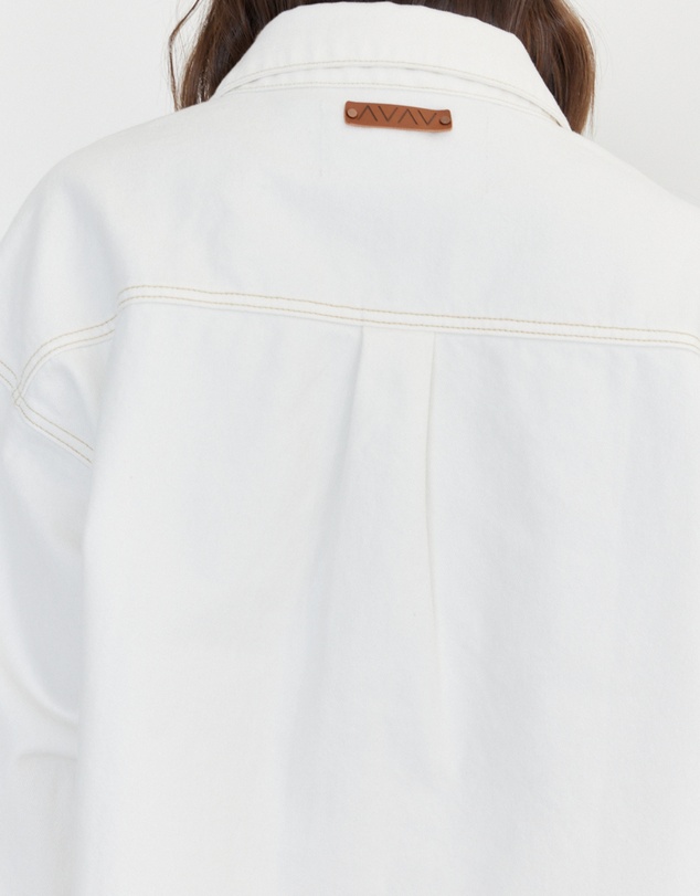 ALEXANDRA - Basen Shacket White Denim