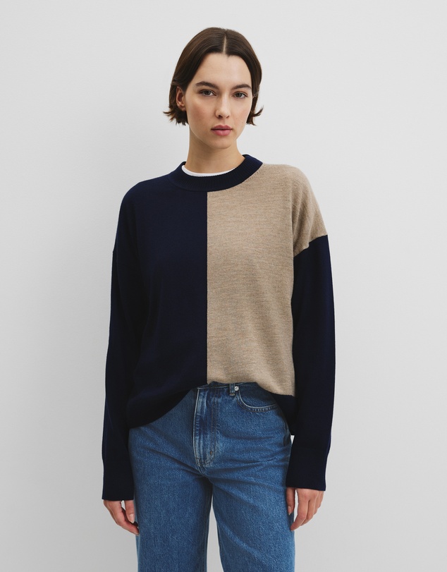 Country Road - Colour Block Merino Knit