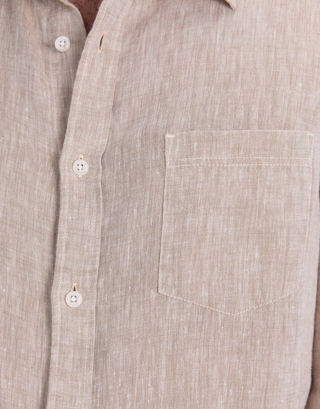 Sportscraft - Long Sleeve Linen Yarn Dyed Shirt
