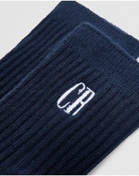 Country Road - Rib Quarter Crew Sock