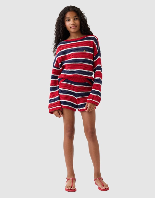 GAP - MB Stripe Crochet Shorts - Teens
