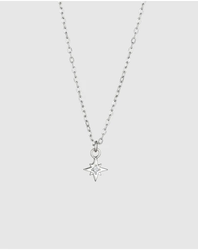 Elli Jewelry - Necklace Crystal Star 925 Sterling Silver