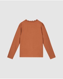 NONO - Kilias Organic Top with Colourful Embroidery - Kids-Teens