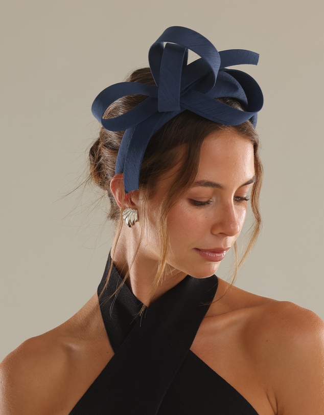 Morgan & Taylor - Mel Fascinator in Navy Blue