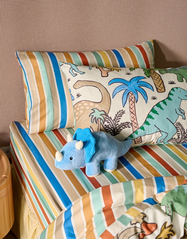 Linen House Kids - Terence Triceratops Novelty Cushion