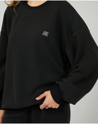 All About Eve - Luxe Active Box Crew Black