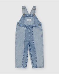 Goldie + Ace - Austin Pinstripe Denim Overalls - Babies-Kids