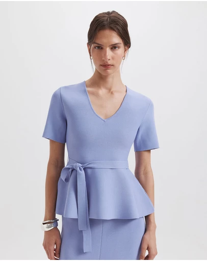 SABA - Mia Milano Peplum Top