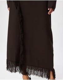 & Other Stories - Asymmetric Fringe Midi Dress