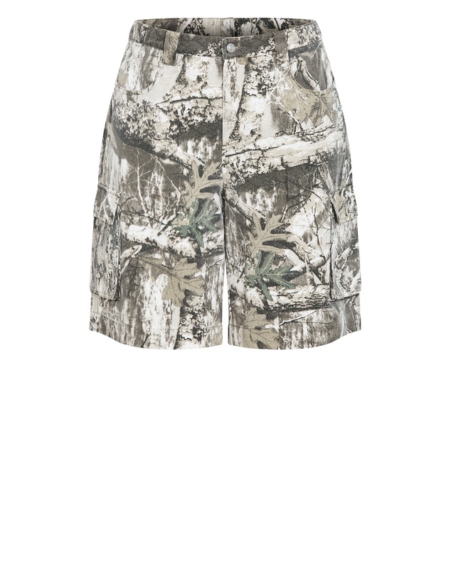 City Chic - Camo Relaxed Cotton Cargo Jort