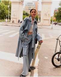 Belle & Bloom - Wild Skies Denim Trench