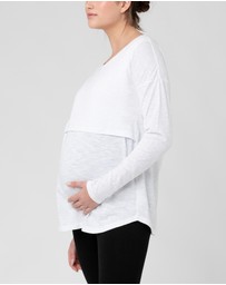 Ripe Maternity - Richie Long Sleeve Nursing Tee