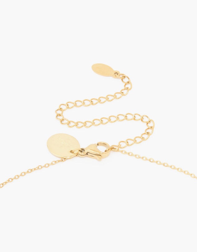 Lovisa - Waterproof Gold Plated Stainless Steel Cubic Zirconia Virgo Zodiac Sign Necklace