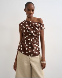 TOPSHOP - Casa Cinched Waist Top