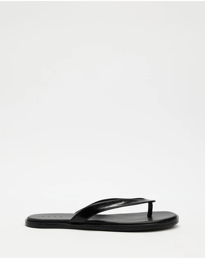 AERE - Round Toe Leather Thongs