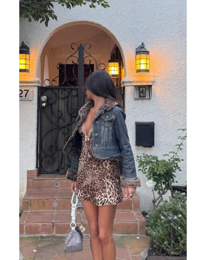 Beginning Boutique - Alexa Leopard Print Mini Dress