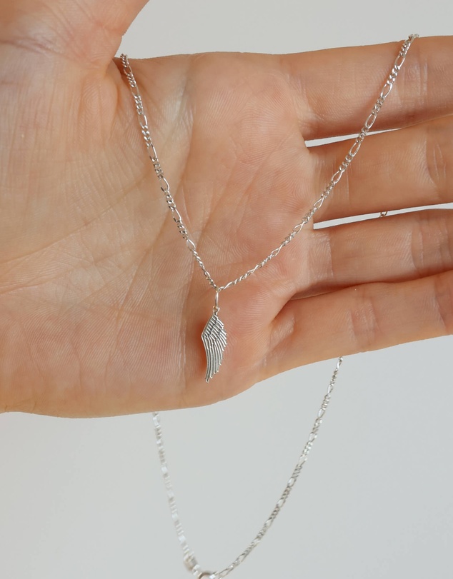 Luna Rae - Sterling Silver - Angel Wing Necklace