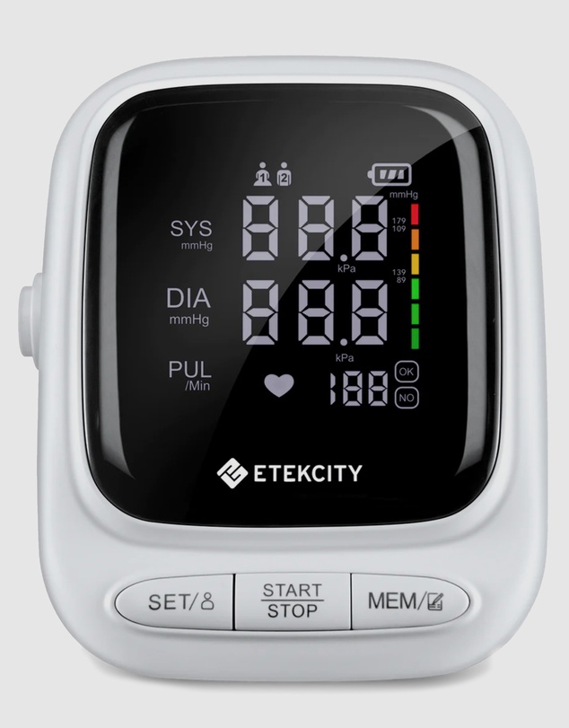 iWorld - Etekcity Smart Blood Pressure Monitor - White