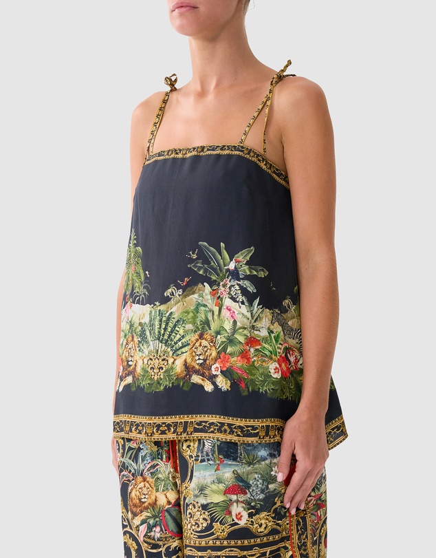 Camilla - Straight Scarf Top