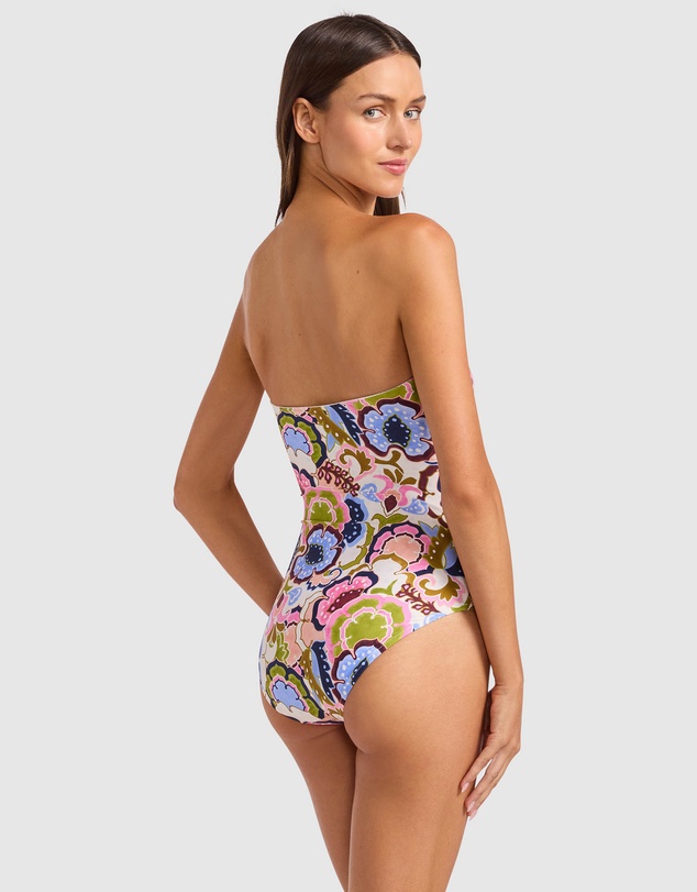 Seafolly - Sea Blossom Bandeau One Piece Swimsuit