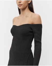 FRIEND of AUDREY - Nellie Off Shoulder Sparkle Knit Top