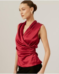 Tussah - Drape Neck Top