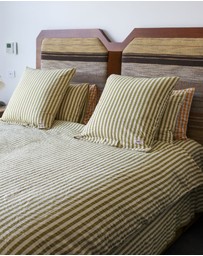 Mosey Me - Seersucker Stripe Euro Pillowcase Set