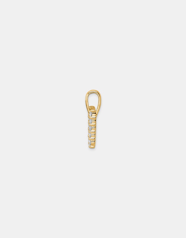 Zoe Olivia - 9K Gold Lab Grown Diamond Initial M Pendant