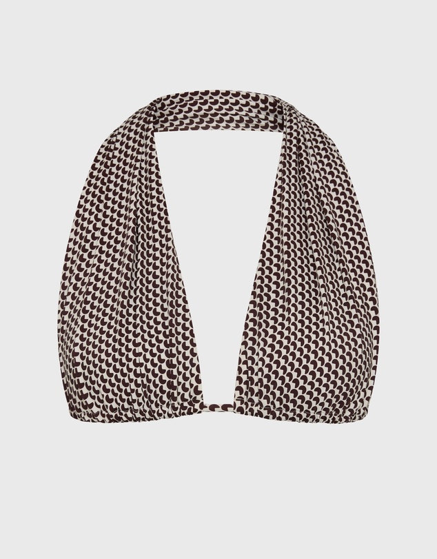 BONDI BORN - Isabella Bikini Top - Mocha Dot (Embodee™)