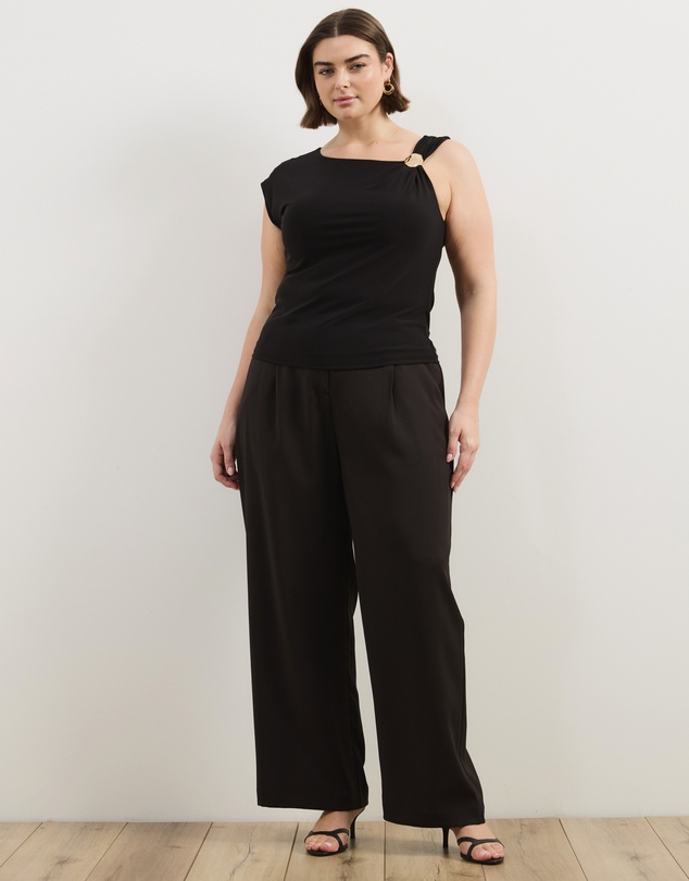 Atmos&Here Curvy - Thea Asymmetric Mesh Top