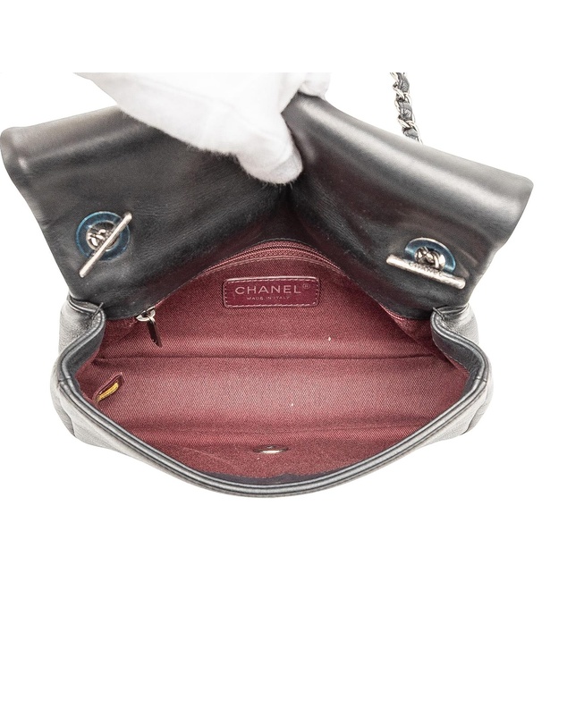 Pre-Loved by Azura Reborn - Pre-Loved Small Diamond Embossed Calfskin New Chic Flap
